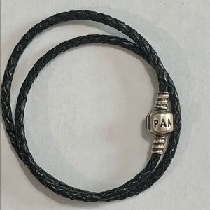 Pandora Black wrap leather bracelet